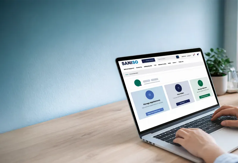 Create an account on Saniso